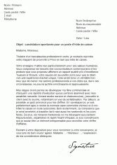 lettre de motivation pour grande distribution