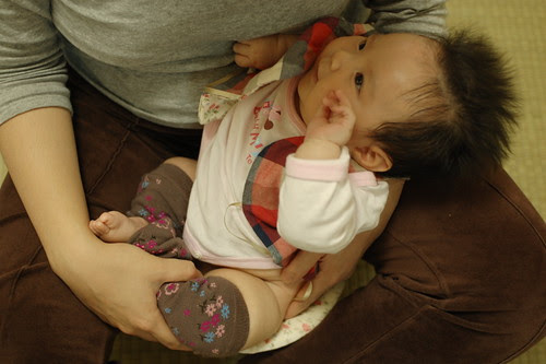 Miyu using chamber pot