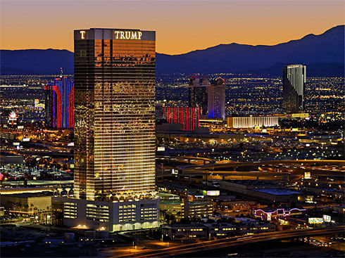Trump Hotel Las Vegas picture of the las vegas strip hotels. Trump Hotel Las Vegas