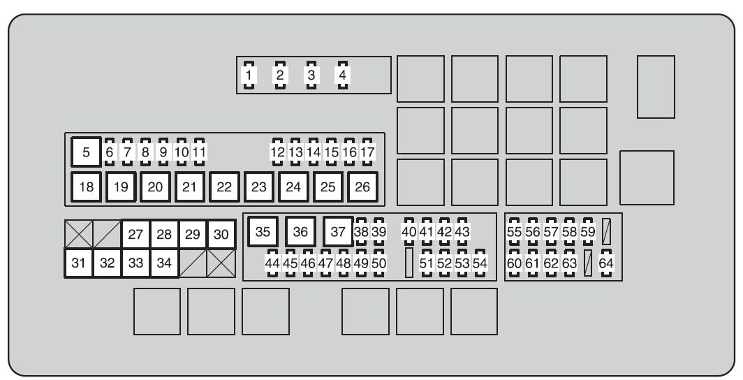 Toyota Land Cruiser 2008 2009 Fuse Box Diagram Auto Genius