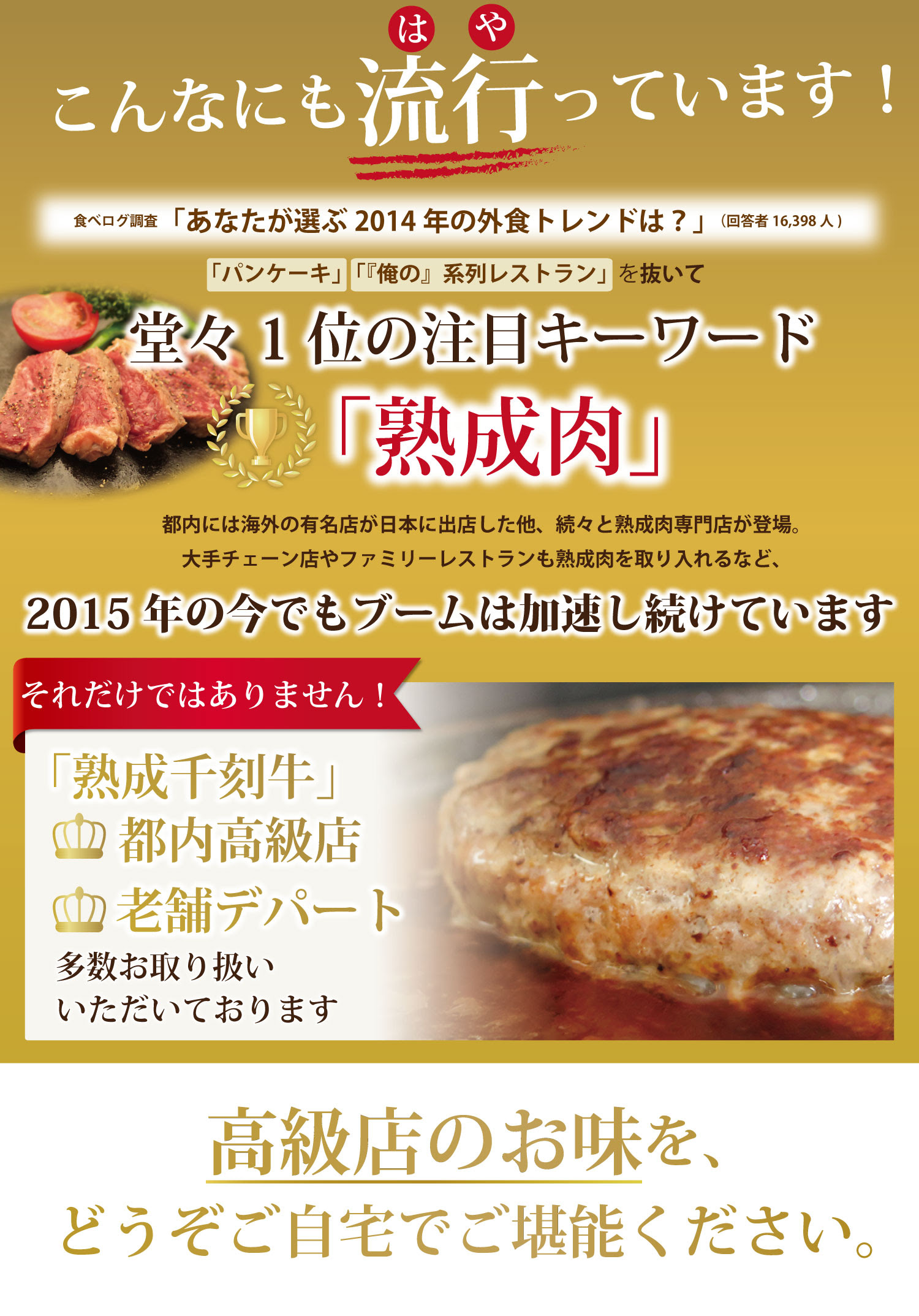 和牛 黒豚 地鶏のお肉産地直送のギフト通販モール 全国牧場直送便 熟成肉の通販 熟成千刻牛手ごねハンバーグステーキ