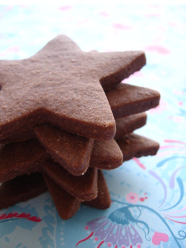 Brownie roll-out cookies