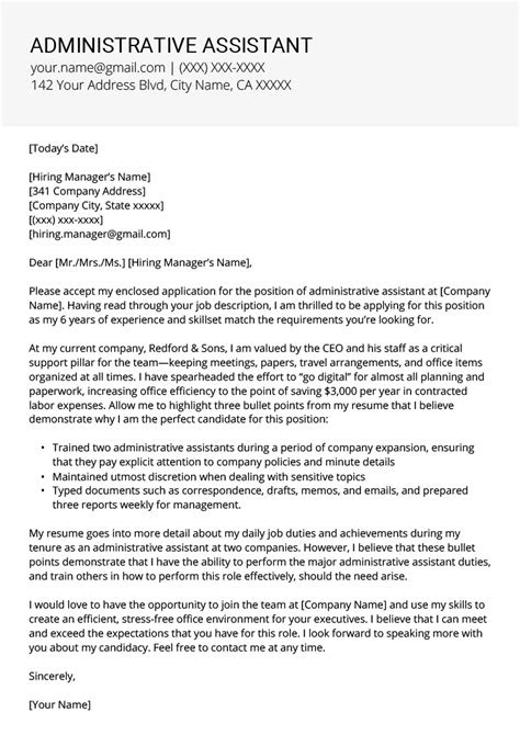 How to get job experience when no one will hire you. Administrative Assistant Cover Letter Example & Tips