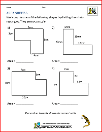 Area Worksheets