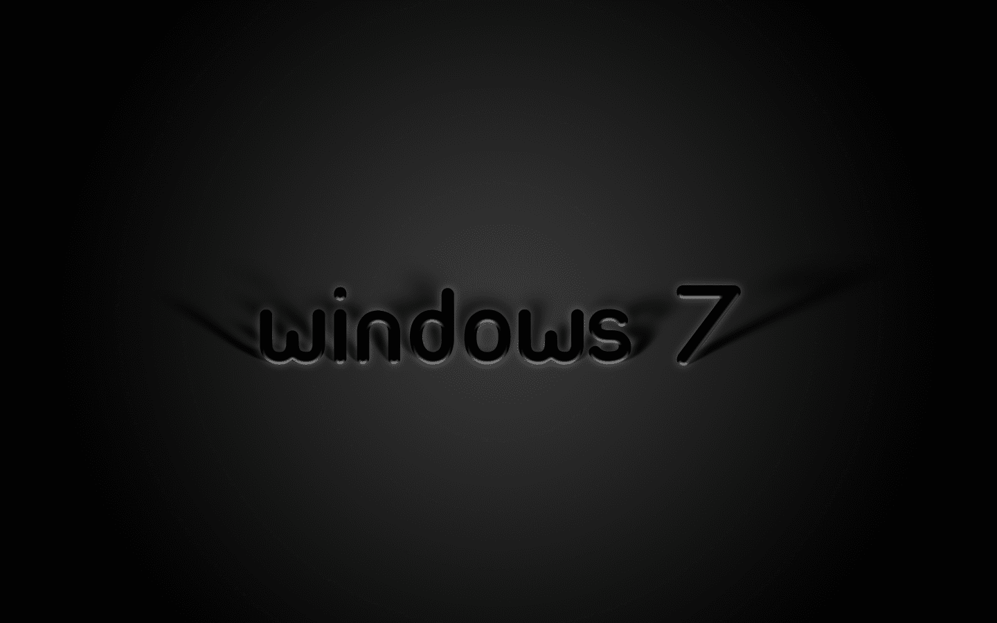 Black Desktop Windows 7