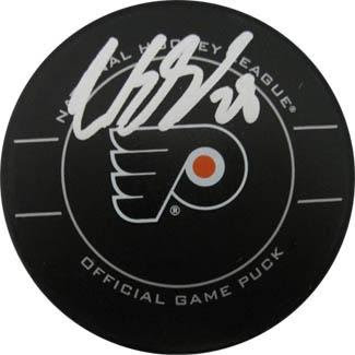 Claude Giroux Autographed Puck - JSA - Autographed NHL Pucks