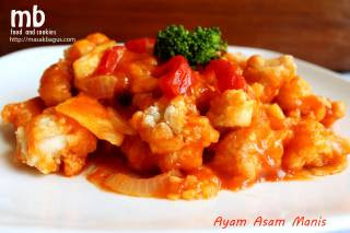 Resep Ayam Asam Manis Resep Ayam Asam Manis