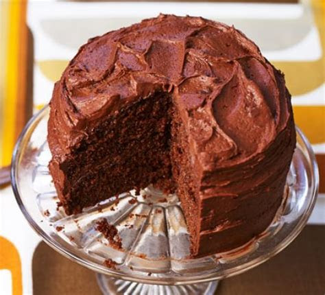 easy chocolate fudge cake recipe bbc good food