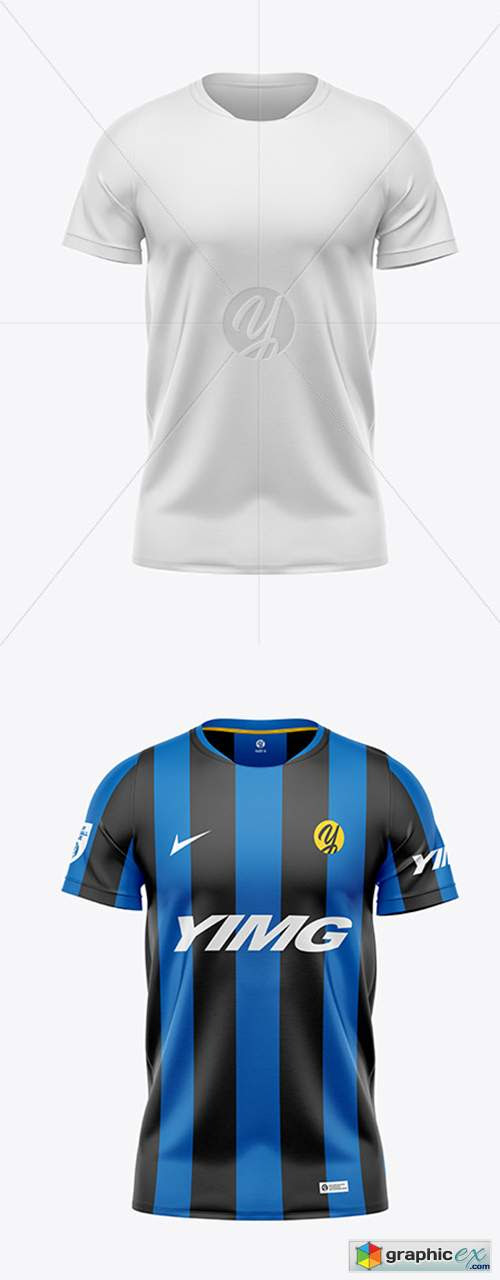 Download Men's Soccer Jersey Mockup » Free Download Vector Stock ...