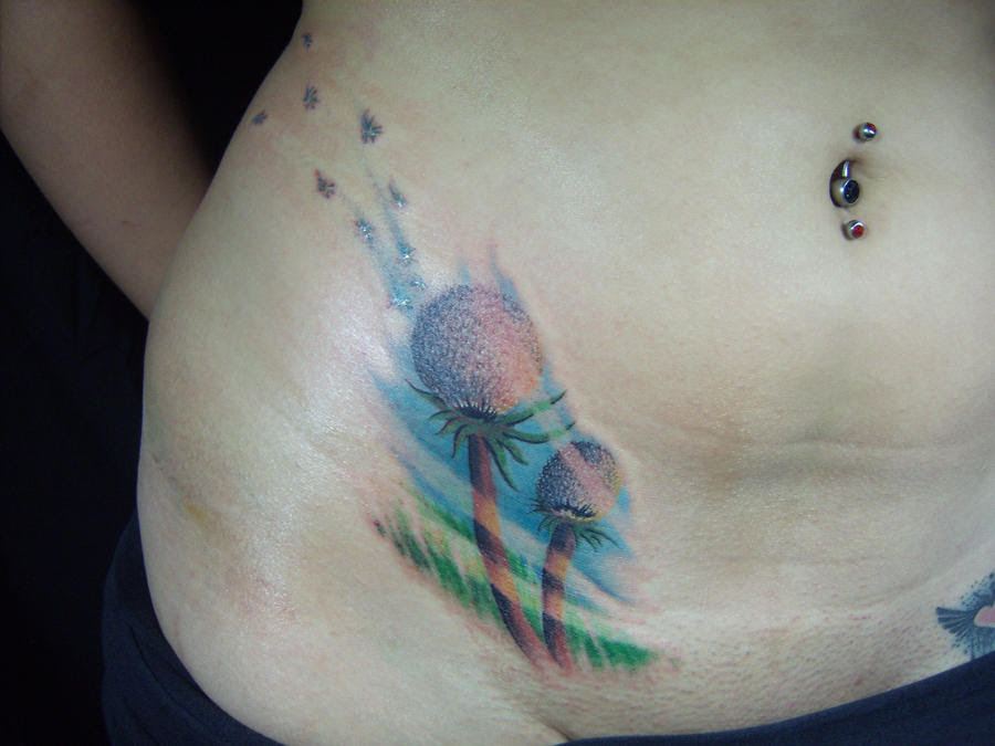Freehand dandelion tattoo by hatefulss on deviantART Freehand dandelion tattoo by hatefulss on deviantART