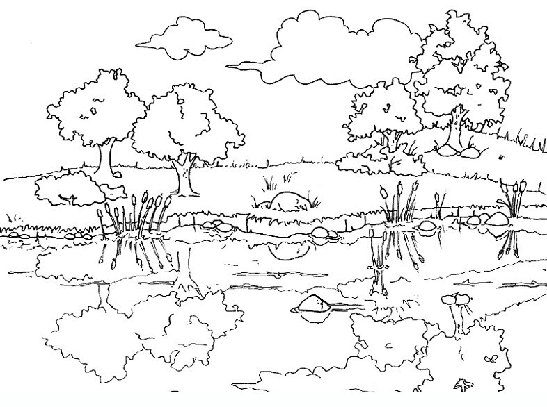 Paesaggi 31 Disegni Da Colorare Per Adulti E Ragazzi
