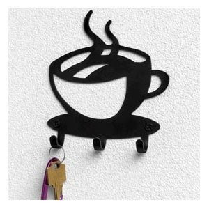 Amazon.com: Spectrum Coffee House Cup Java Silhouette Wall Mounted ...