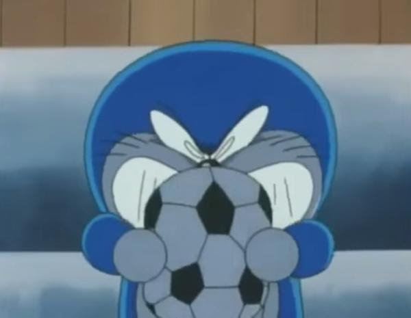のび太の奴 サッカーボールを割る事が出来たらどら焼きあげるよ なんて抜かしやがって 知ってる人は知ってる画像へのボケ ボケて Bokete