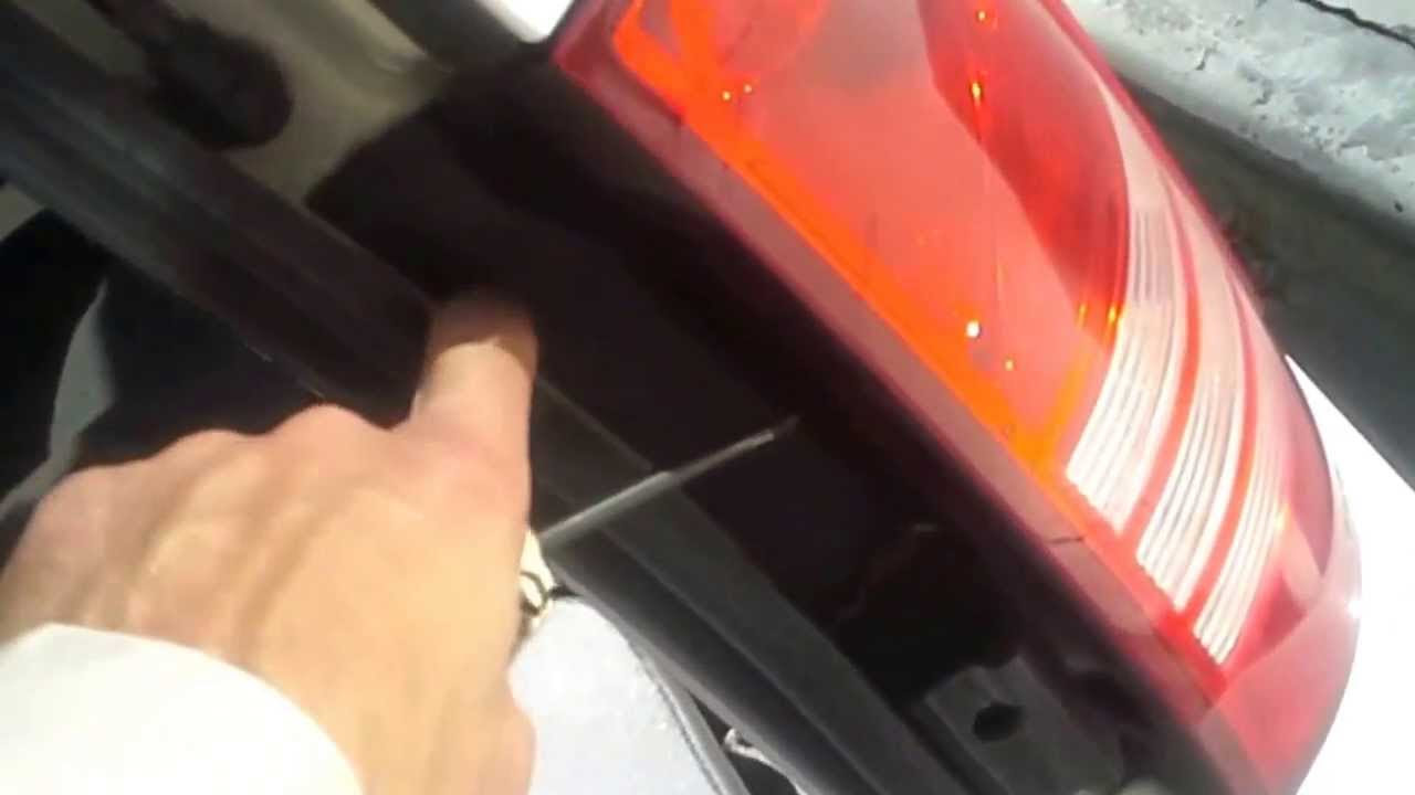 How to replace a Dodge Caravan tail light. - YouTube