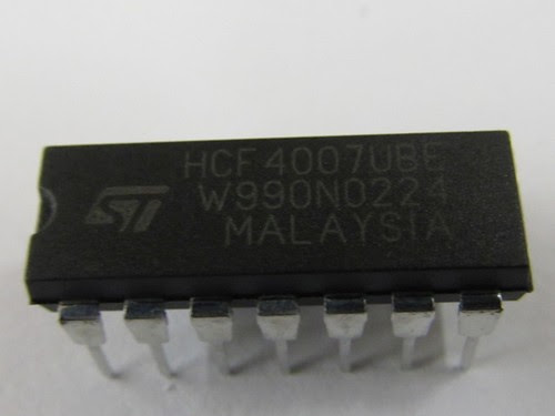 10x CMOS 4007 DIP14 STM HCF4007UBE Dual Complementary Pair ...