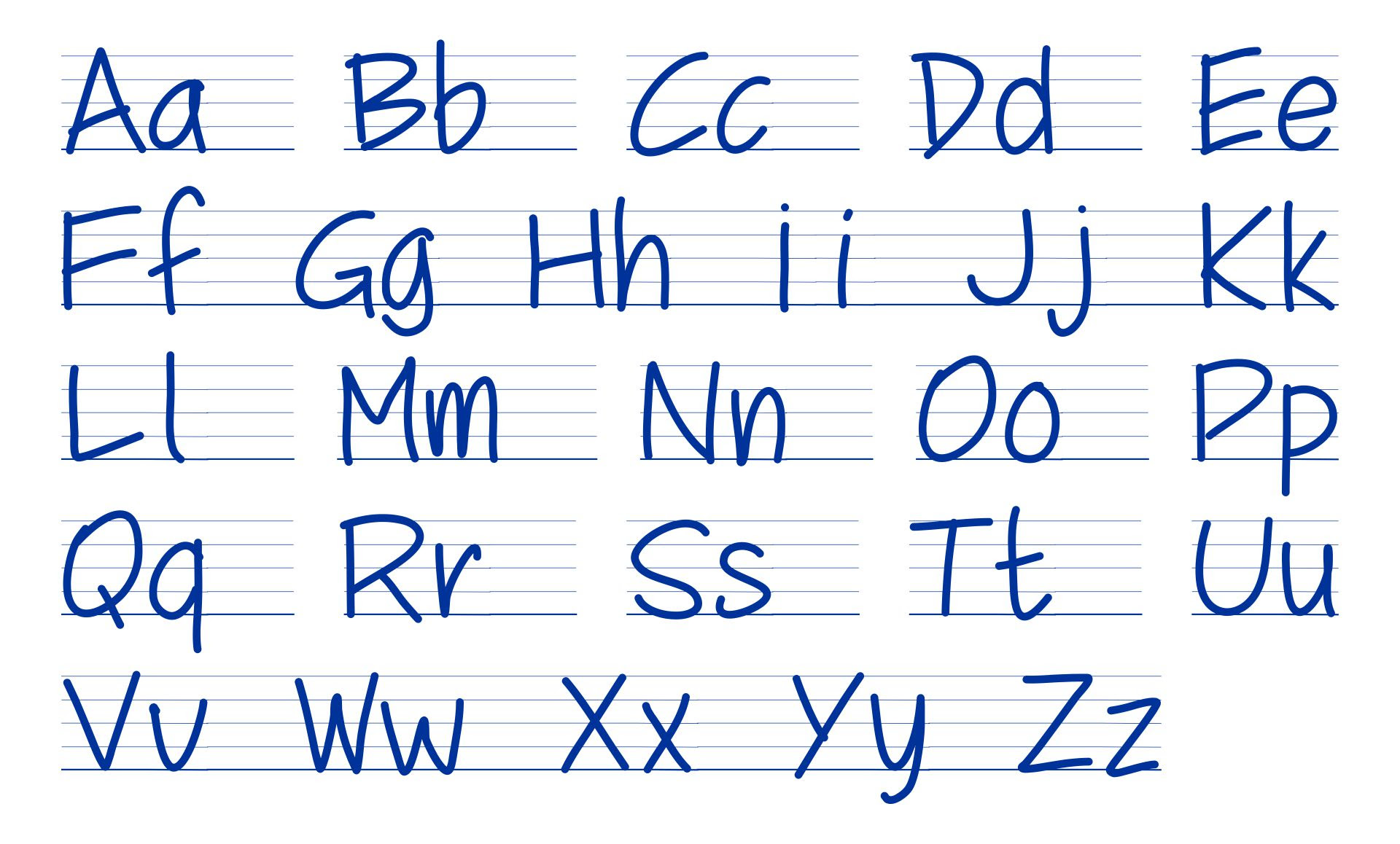 8 best images of zaner bloser manuscript alphabet