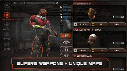 Screenshots of the Captain strike for Android tablet, phone.