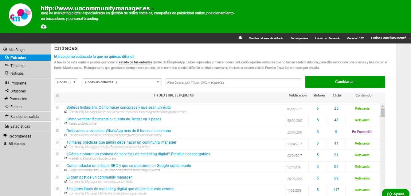 herramienta blogsterAPP