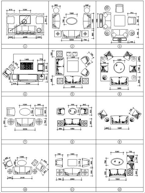 Sofa Cad Blocks Set – CAD Design | Free CAD Blocks