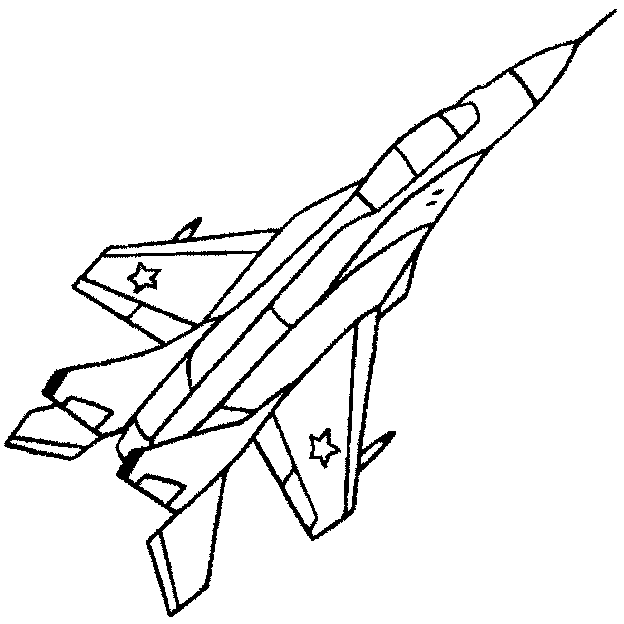 Fighter Jet Coloring Pages Free - Coloring Home