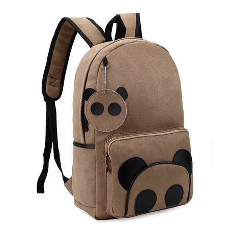 Free Shipping Suede Cute Panda Travel Duffle Leisure Bags Shoulder Bag ...