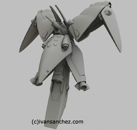 neue ziel sandrum gundam 3d mesh