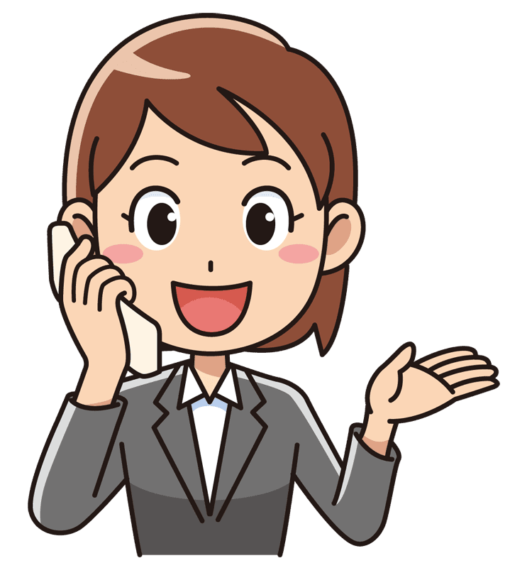 電話をするolさん 無料イラスト素材 イラスト素材図鑑