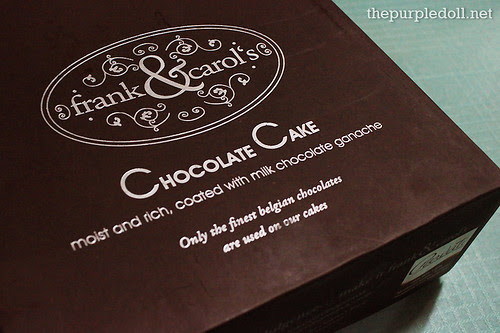 Frank&Carols Milk Chocolate Cake Box