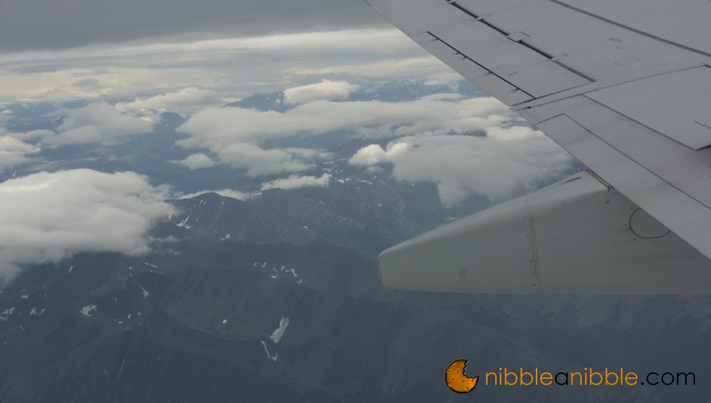 Looking out Plane Window