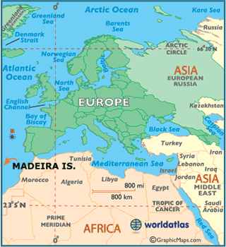 Locator Map of Madeira Islands