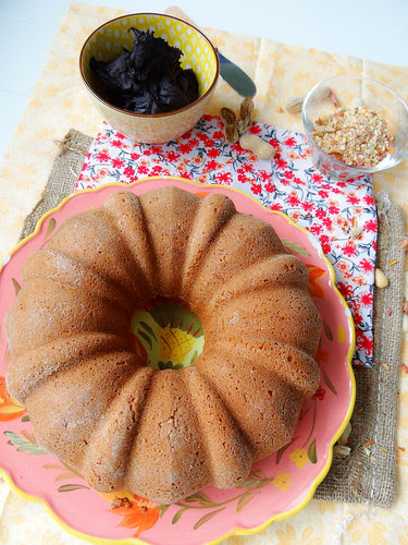 peanut butter bundt // dark chocolate frosted 