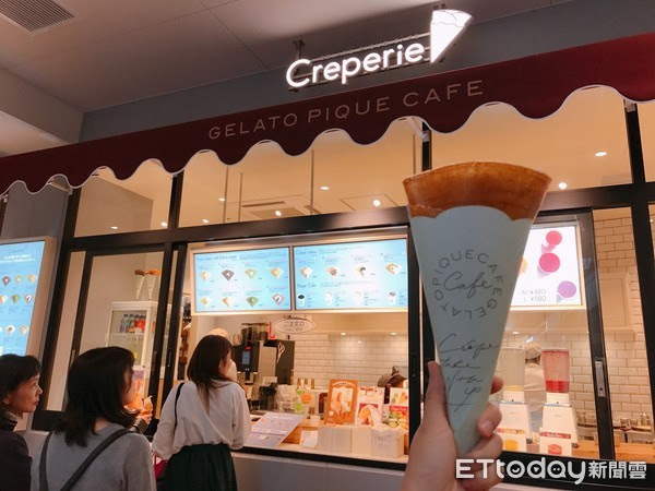 ▲gelato pique cafe creperie可麗餅專賣店。(圖/記者賴文萱攝)