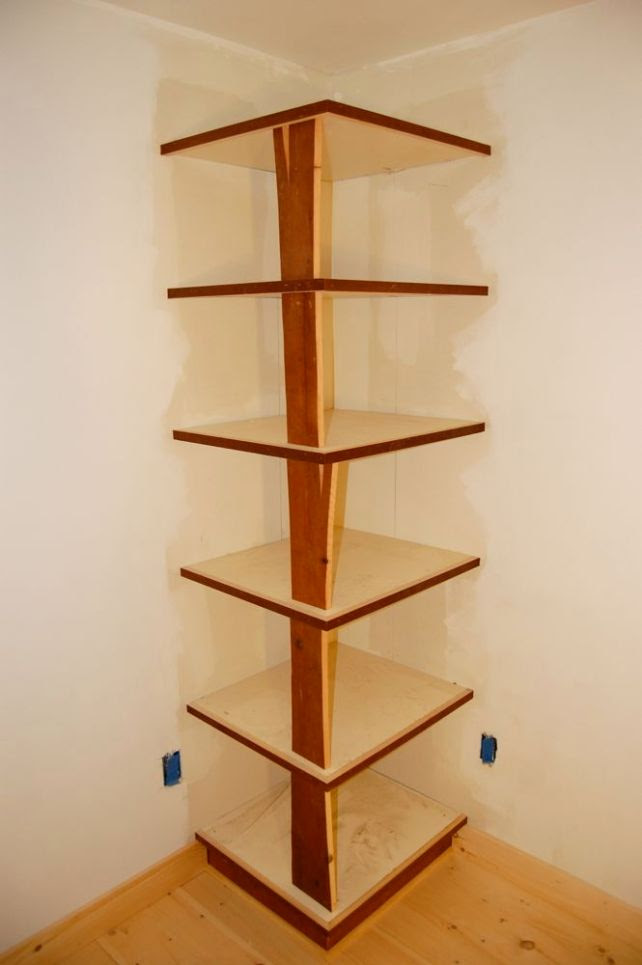 Corner Wood Shelves Plans