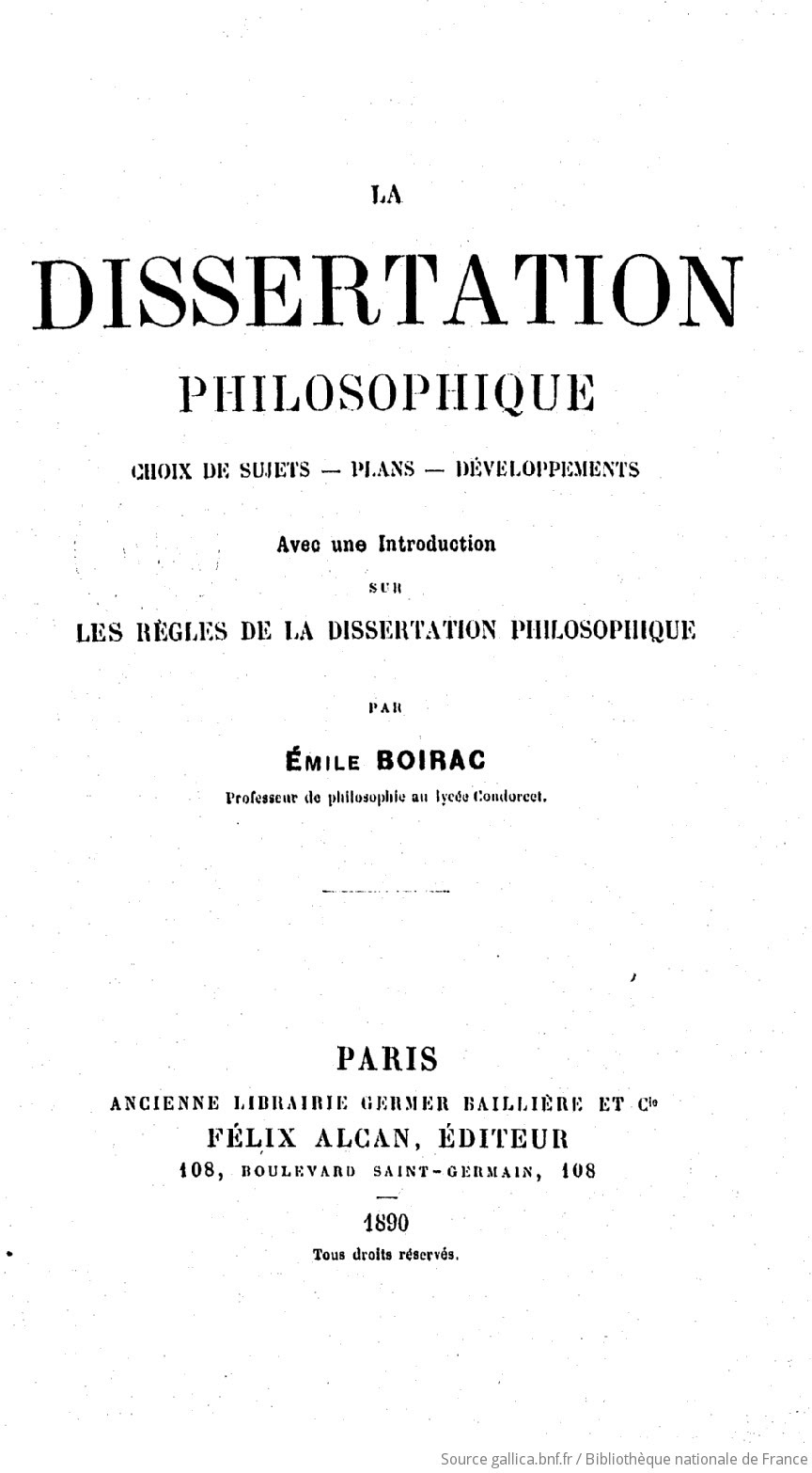 Dissertation philosophique introduction. write me essay