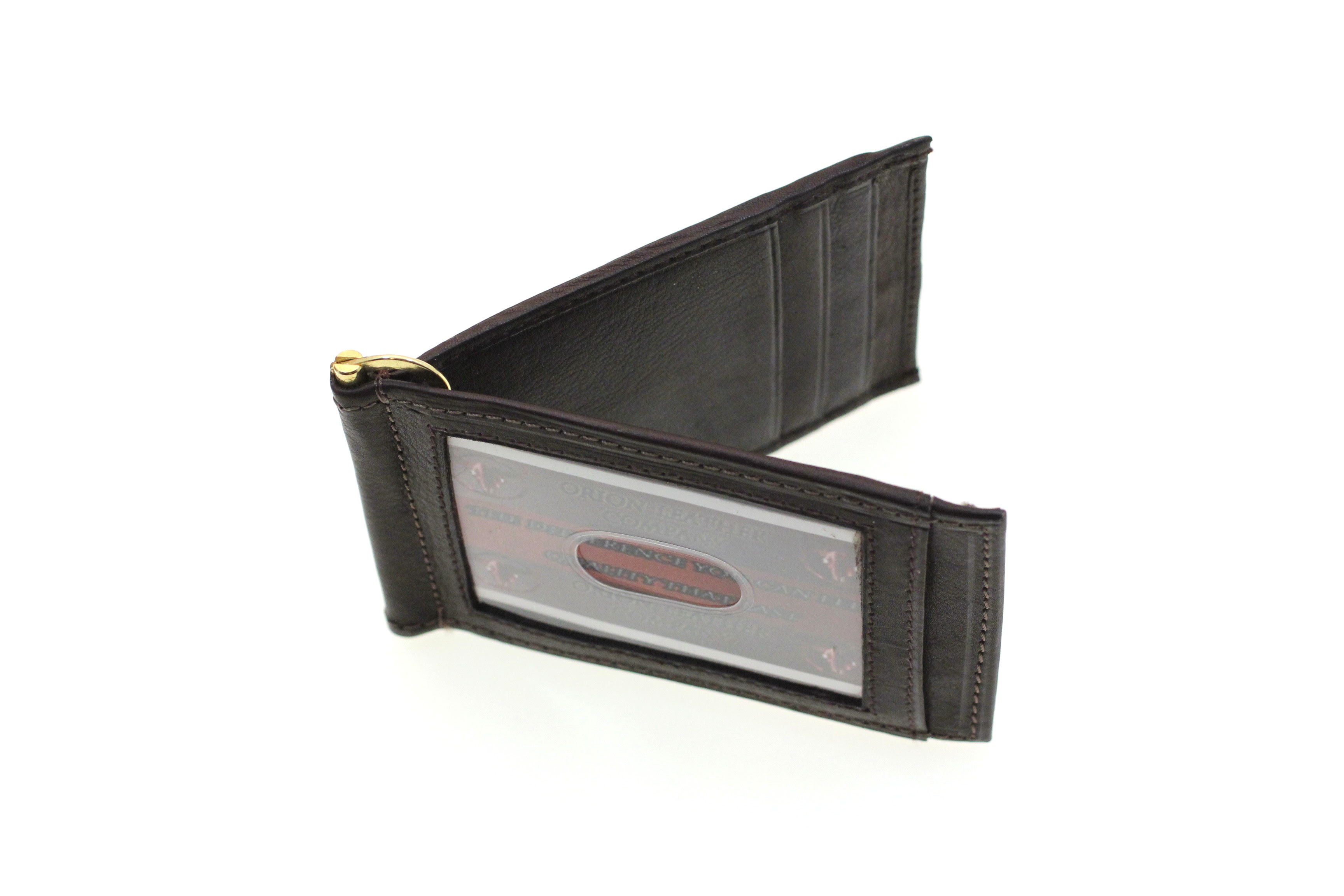 Mens Money Clip Wallet Bifold Slim Front Pocket ID Outside Genuine Leather New | eBay