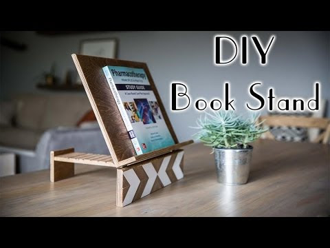 VIDEO : diy geometric book stand - this is a simple do it yourselfthis is a simple do it yourselfbook stand. it was created to give a unique look as well as provide function. my coworker needed extra ...