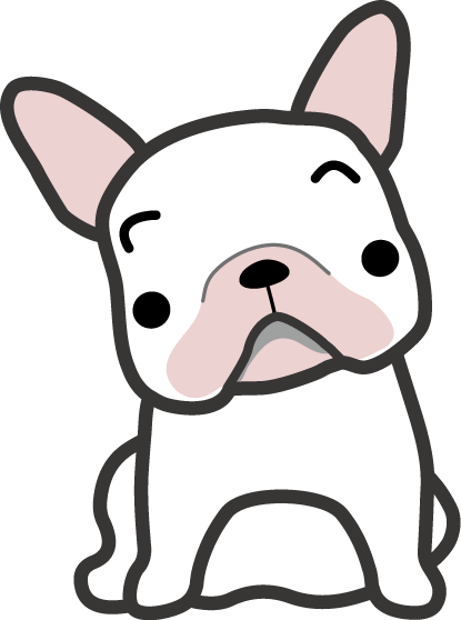 フレンチブルドック 犬のイラスト 無料イラスト フリー素材