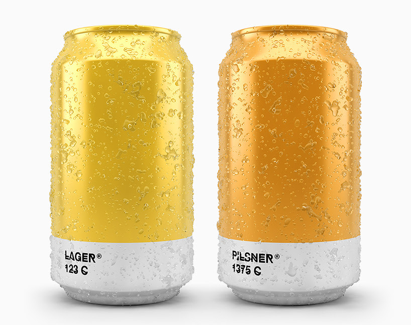 pantone beer packaging