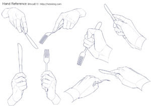 手のイラスト資料集 Hand Reference Hato King