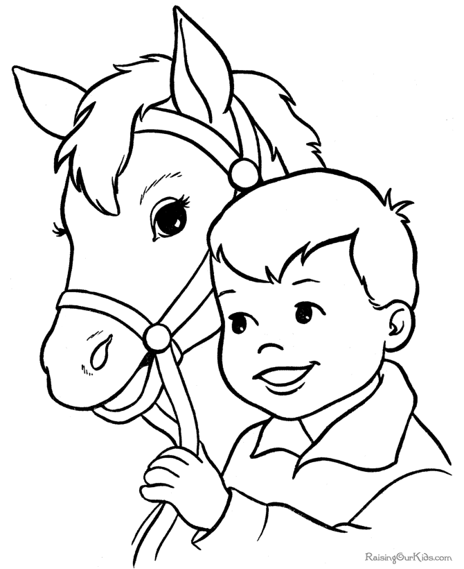 Free Cartoon Horse Coloring Pages Download Free Clip Art Free