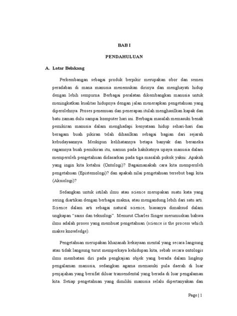 MAKALAH ONTOLOGI, EPISTEMOLOGI, DAN AKSIOLOGI ILMU PENDIDIKAN