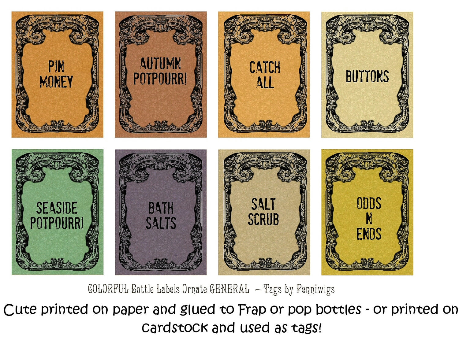 items similar to 24 rustic kitchen labels tags great for bottles
