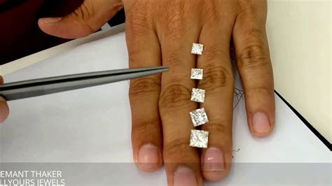 Certified pear shaped diamond, 1 x 3.00 ct, . Princess cut diamond size comparison on hand 1ct untill 3