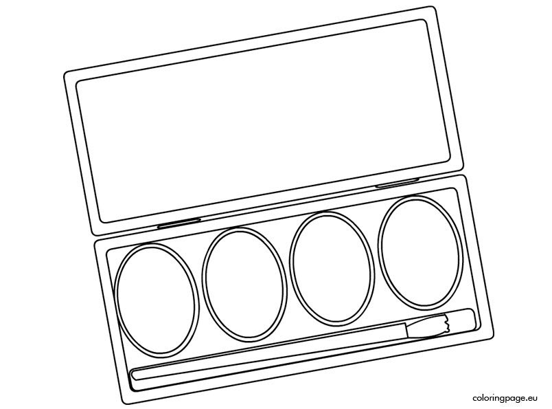 Download Watercolor Paint Sets - Coloring Page