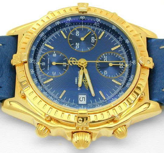 Foto 9, Hr-Breitling-Chronomat Gold Shop! Neuzustand! Portofrei, U1845