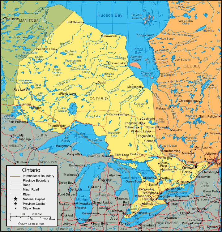 maps of germany with cities. Ontario map
