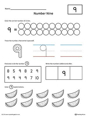 Webjun 21, 2011 · on this page you can get worksheets for your preschool and kindergarten kids with number nine, these free printable worksheets are tracer sheets and coloring pages. preschool printable worksheets myteachingstationcom