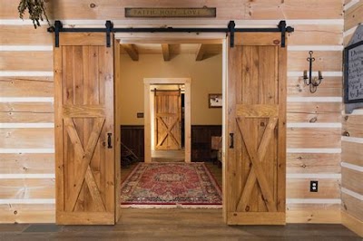 Barn Door Styles In Relaxed English Language With Silo Structure