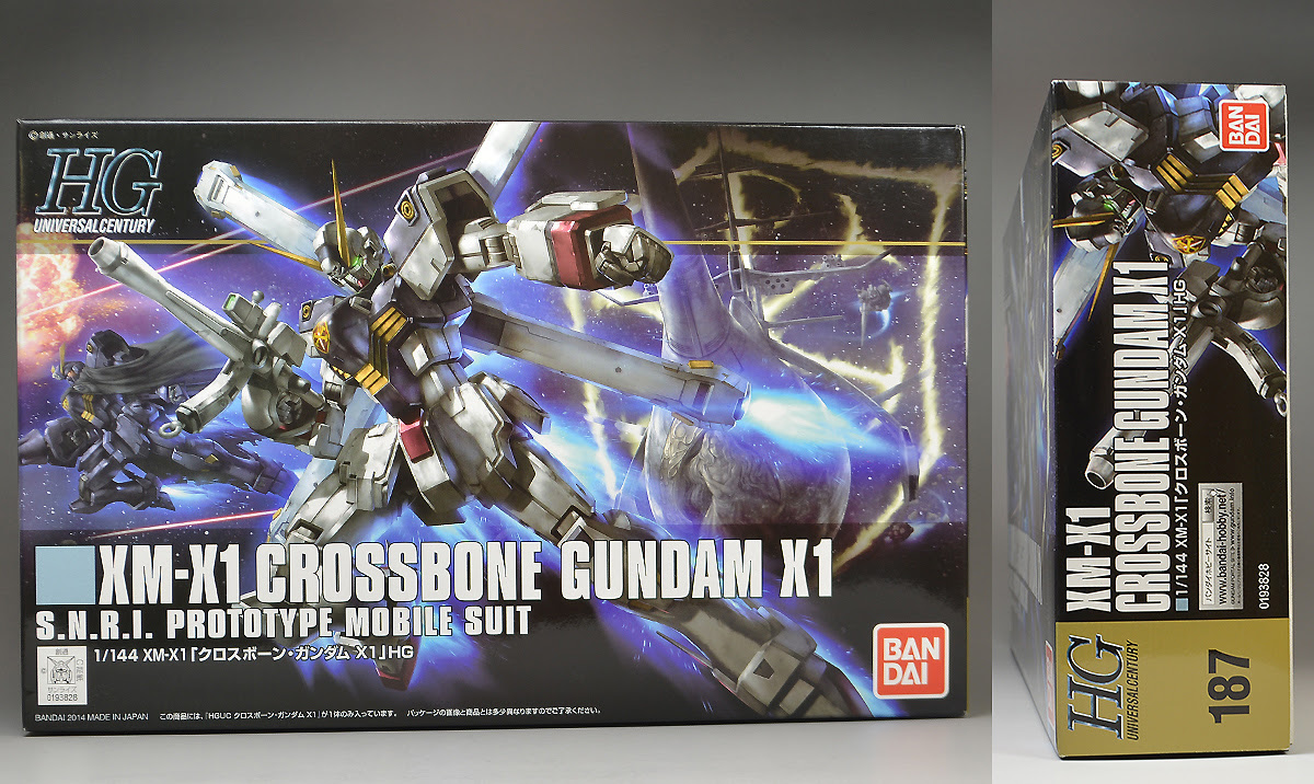 Hguc クロスボーン ガンダムｘ1のパッケージ ランナー レビュー ガンダムブログはじめました