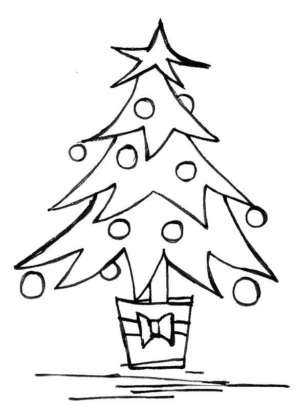 Free Christmas Tree Line Drawing, Download Free Clip Art ... Glenn doman / makoto shichida methods, holidays activities for preschoolers and.
